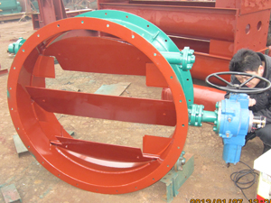 自控調節氣動蝶閥電動矩形蝶閥蝸輪控制