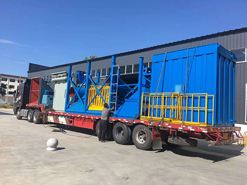 爲保定客戶生産的單機除塵器發貨