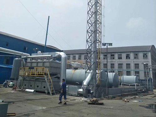 爲黑龍江客戶安裝的催化燃燒設備