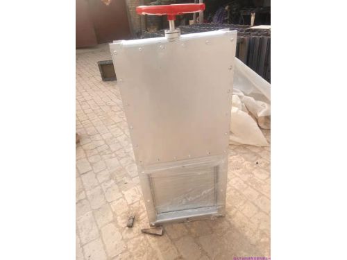 穿透式圓形污水氣動粉體方形不鏽鋼插闆閥